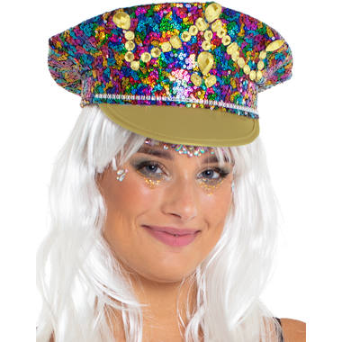 Police Caps 2 Deluxe Models - Stylish Accessories for Carnival and Theme Parties