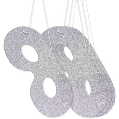 Simpele Kartonnen Masker 4 Modellen 6 Stuks