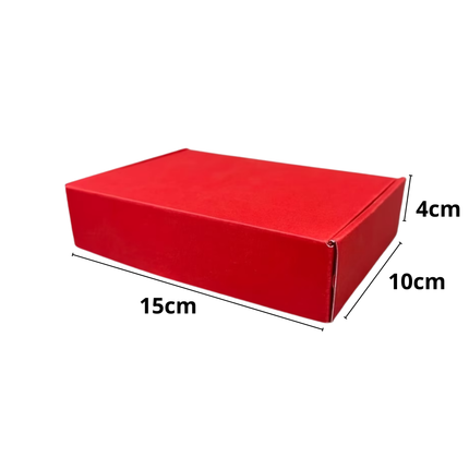 Rode Verzendoos 15x10x4 cm – Luxe Kartonnen Geschenkdoos