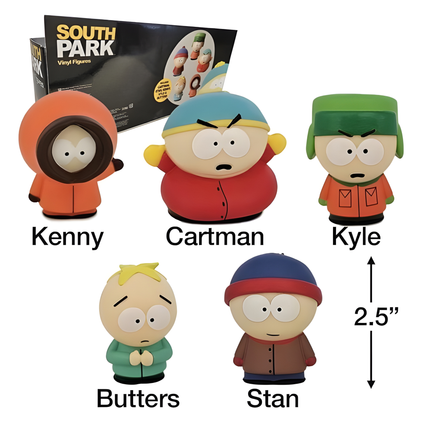South Park Vinyl Figuren Set – 5 karakters in Schoolbus Verpakking