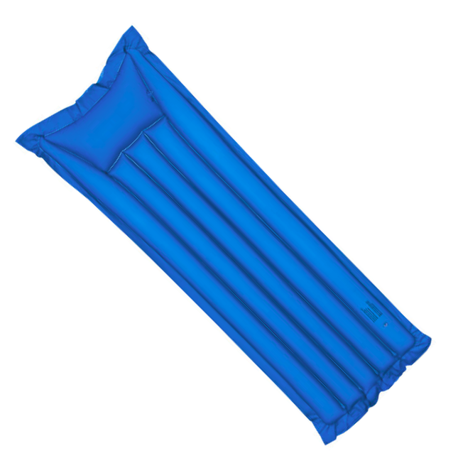 Opblaasbaar Luchtbed Blauw – 183 x 69 cm met Reparatiepacht
