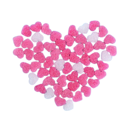 Roze Foam Hartjes – Decoratievulling (±77 Stuks)