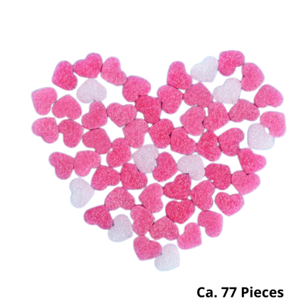 Roze Foam Hartjes – Decoratievulling (±77 Stuks)