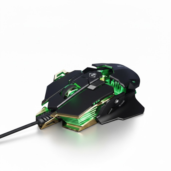 Zwarte Vortex G5 gaming muis met 9 programmeerbare knoppen