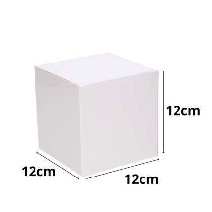 Witte Kubus Cadeaudoos 12x12x12 cm – Luxe Geschenkverpakking