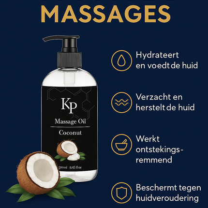Kokos Massageolie – Voedend & Tropisch – 250ml