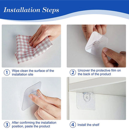 Sticker Plank Houder 55x55mm 4 + 1 Gratis