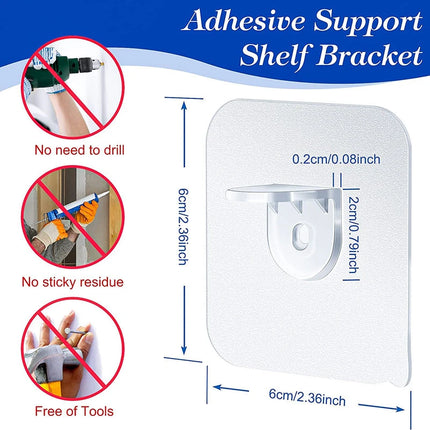 Sticker Plank Houder 55x55mm 4 + 1 Gratis