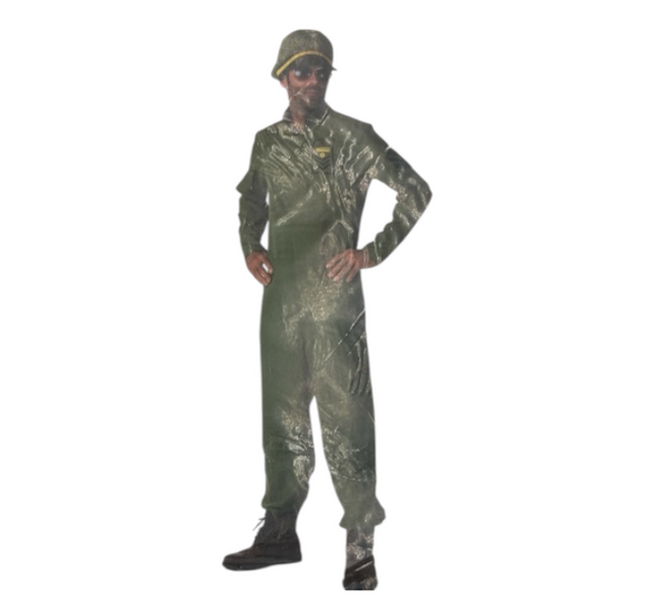 Piloot Kostuum Heren Legergroen met Pet - M, L, XL