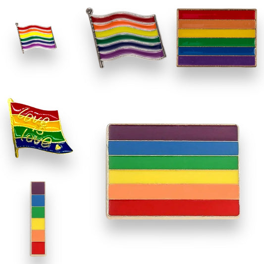 Pride Regenboog Badges Pin/Button - 7 Modellen | LHBTQ+ Pride Vlaggen en Platen