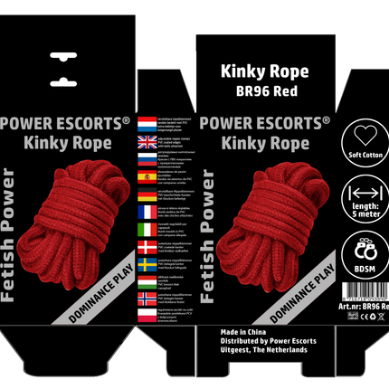 Kinky Rope – 5 meter Bondagetouw van Katoen
