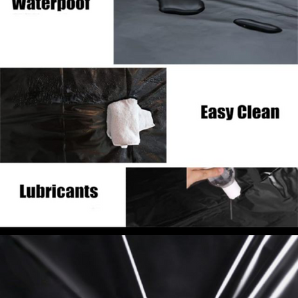 Kinky Bed Sheet – PVC – Zwart & Bruin – 160 x 227 cm – Waterproof