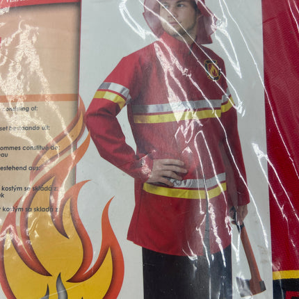 Brandweerman Kostuum Heren – Jas & Hoed – Maat M – Partymix