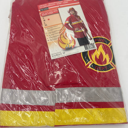 Brandweerman Kostuum Heren – Jas & Hoed – Maat M – Partymix