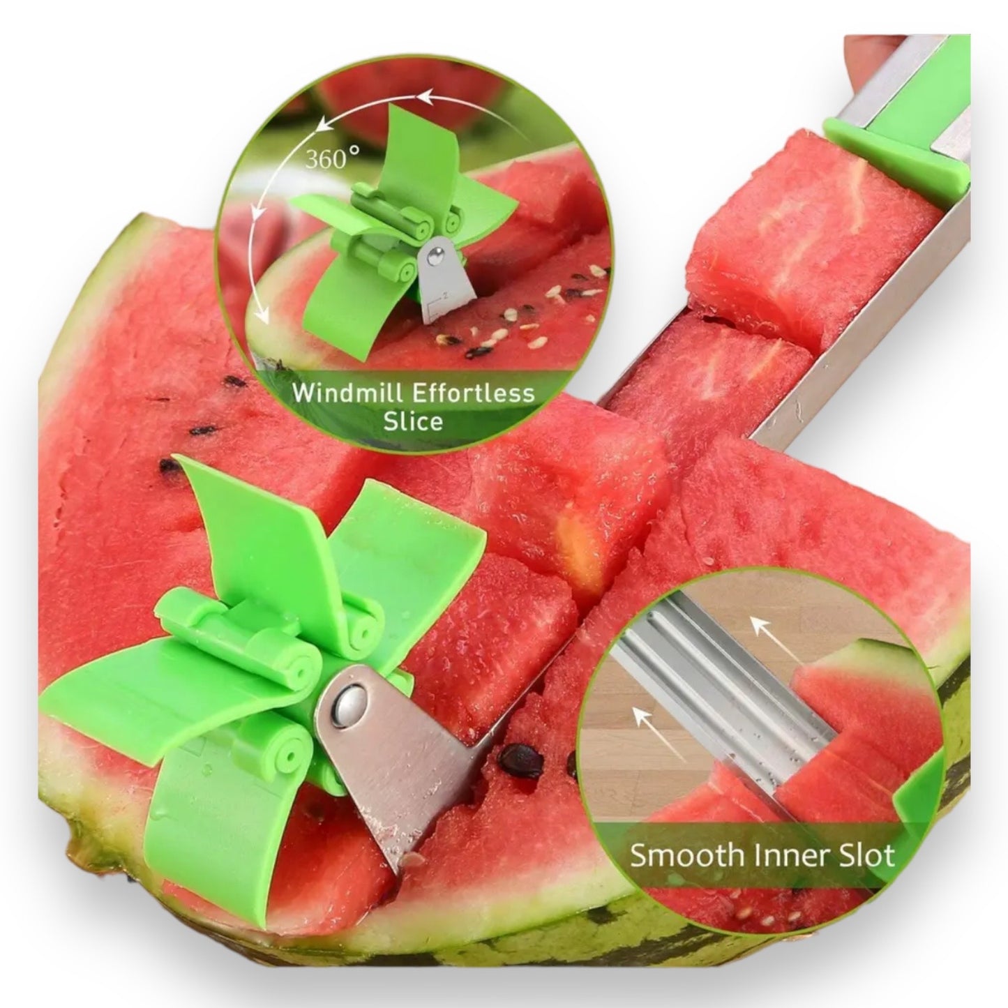 Windmill Watermelon Slicer - Perfect Cubes in an Instant