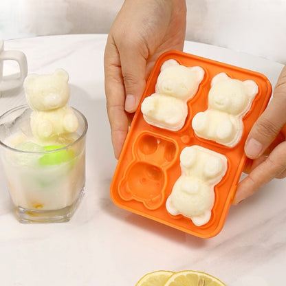 Cute Bear Shape Ice Cube Tray - Make Your Drinks Irresistible 