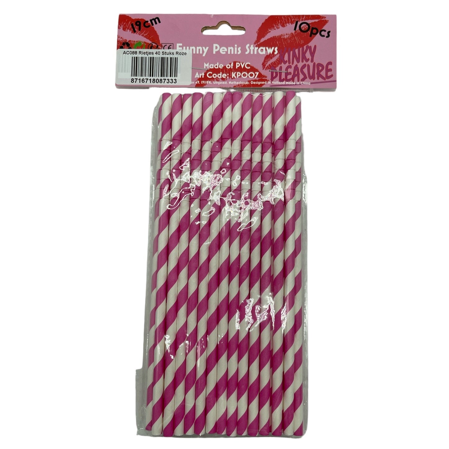 Papieren Rietjes 40 Stuks 6 Kleuren 20,5 cm