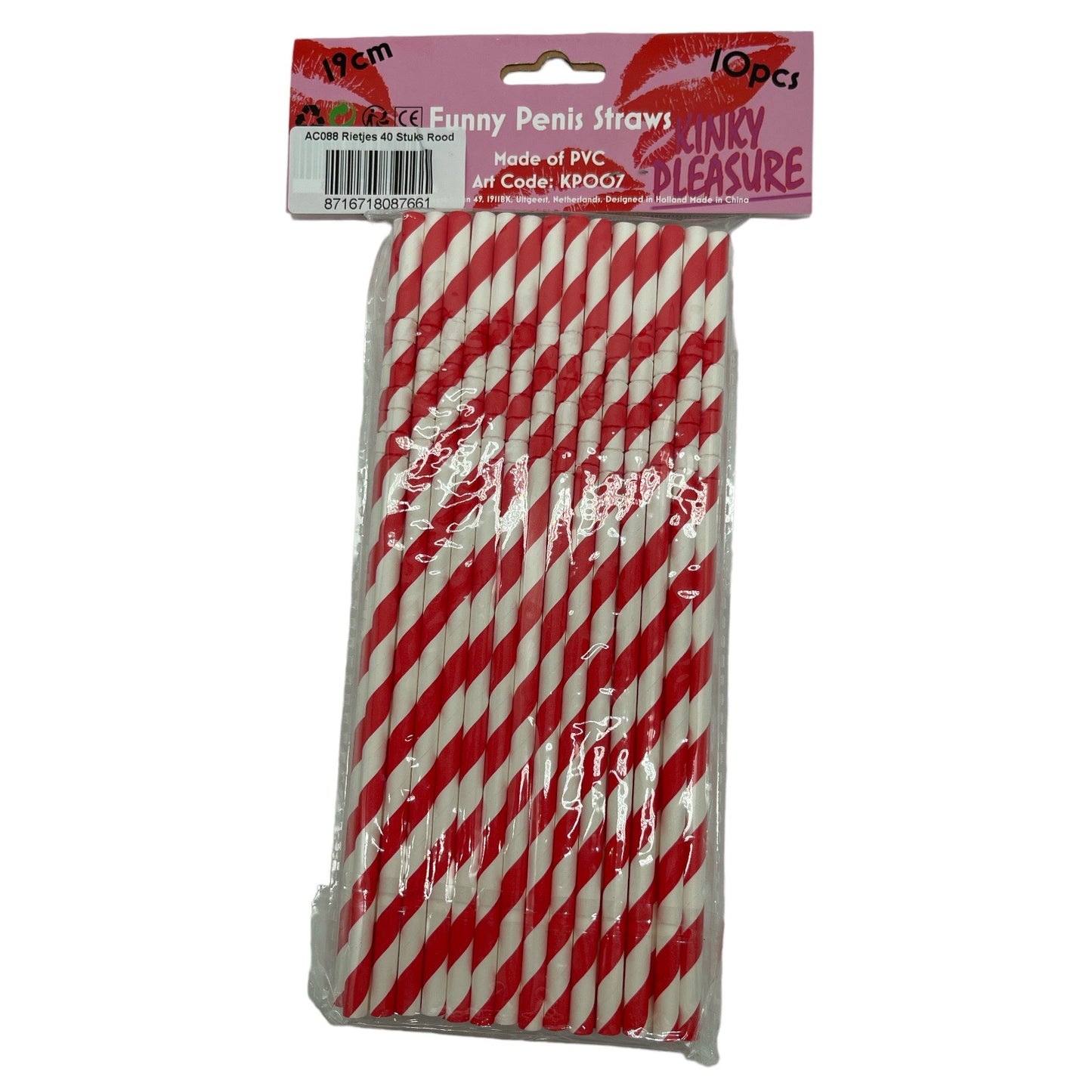 Papieren Rietjes 40 Stuks 6 Kleuren 20,5 cm