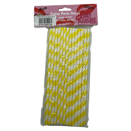 Papieren Rietjes 40 Stuks 6 Kleuren 20,5 cm