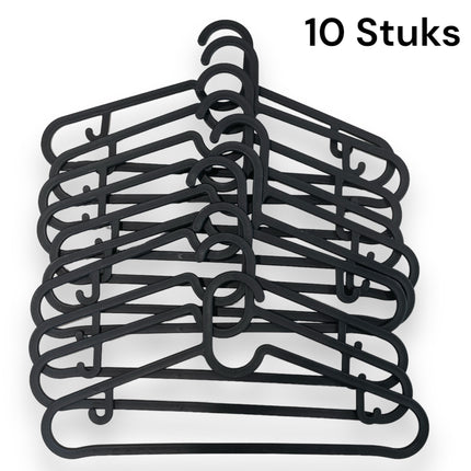 Duurzame en ruimtebesparende kleerhangers van gerecycled materiaal 10 Stuks