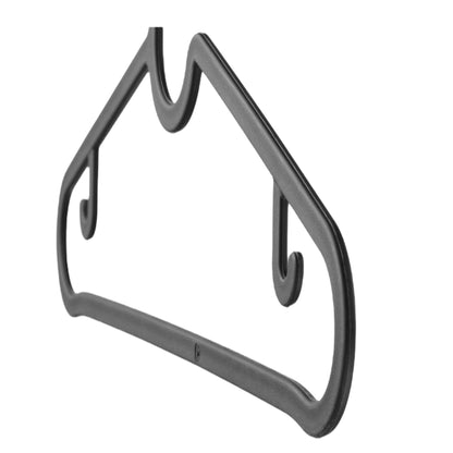 Durable and space-saving clothes hangers made from recycled material, 10 pieces