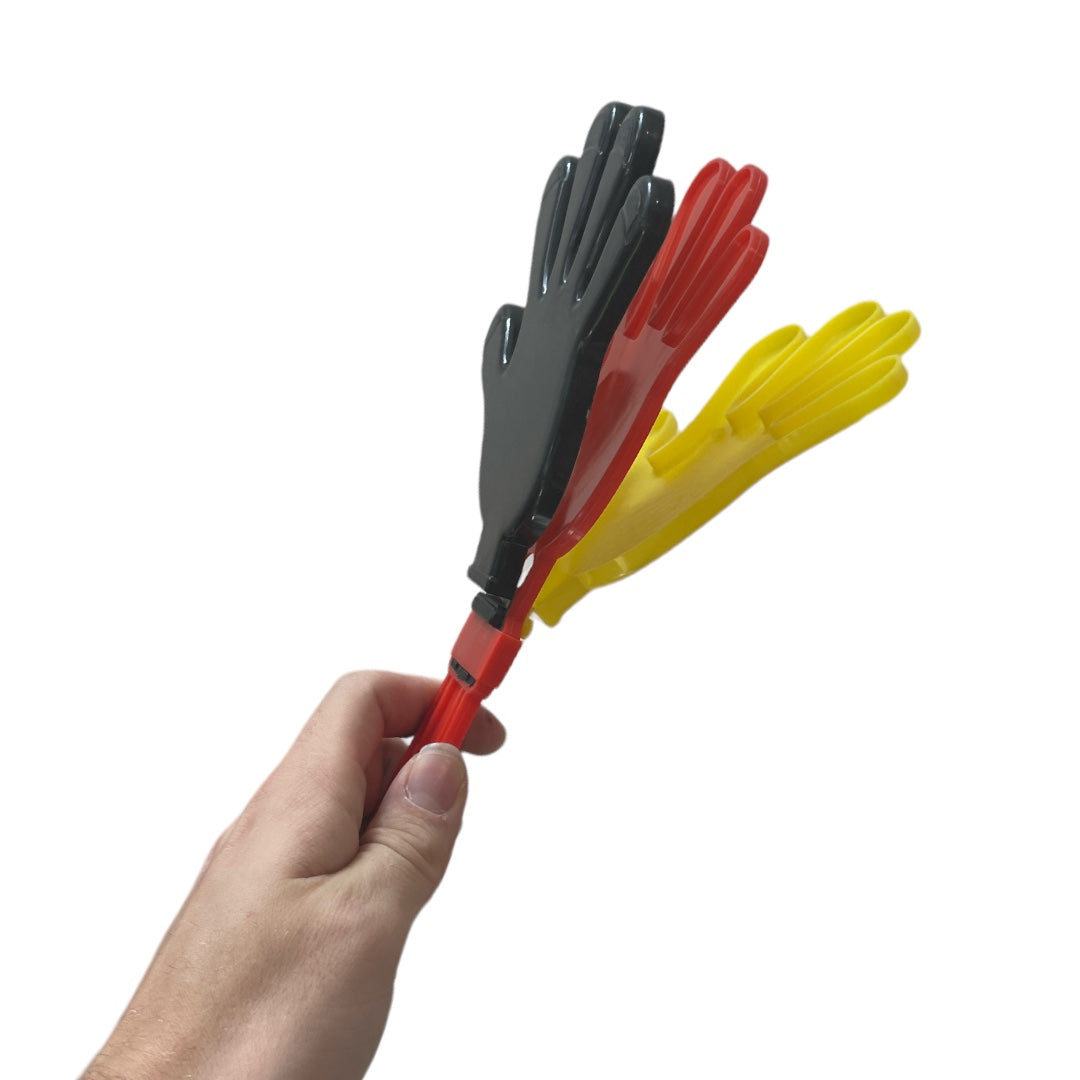 Handklappers Duitse en Belgische Vlag