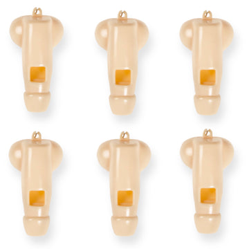 Piemel Fluitjes Beige - 6 stuks
