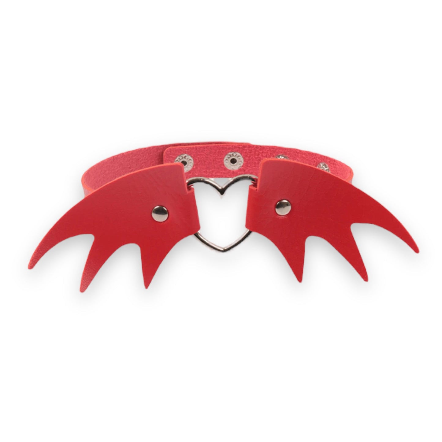 Kinky Pleasure Sexy Hart Choker Ketting - Rood