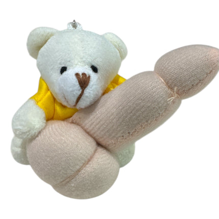 Pluche Sleutelhanger met Beer en Penis Ondeugend Detail