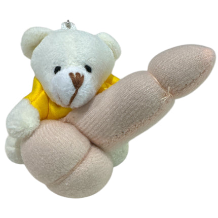 Pluche Sleutelhanger met Beer en Penis Ondeugend Detail