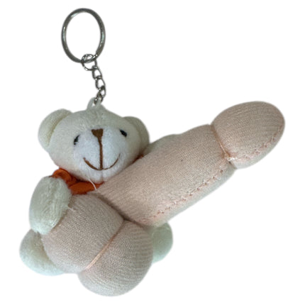 Pluche Sleutelhanger met Beer en Penis Ondeugend Detail