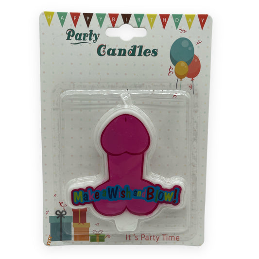 Dick Birthday Candle - Make a wish and blow!