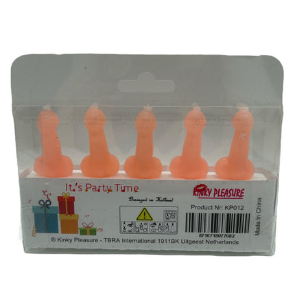 Piemel Candles - Playful Atmosphere Makers in Beige, Pink and Purple (Set of 5)