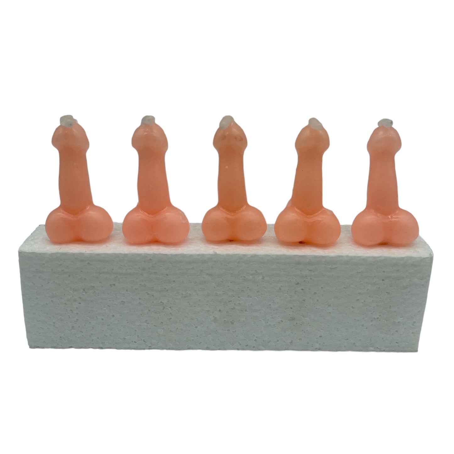 Piemel Candles - Playful Atmosphere Makers in Beige, Pink and Purple (Set of 5)