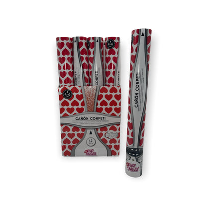 Create a festive atmosphere with the Red Hearts Confetti Cannon 40cm