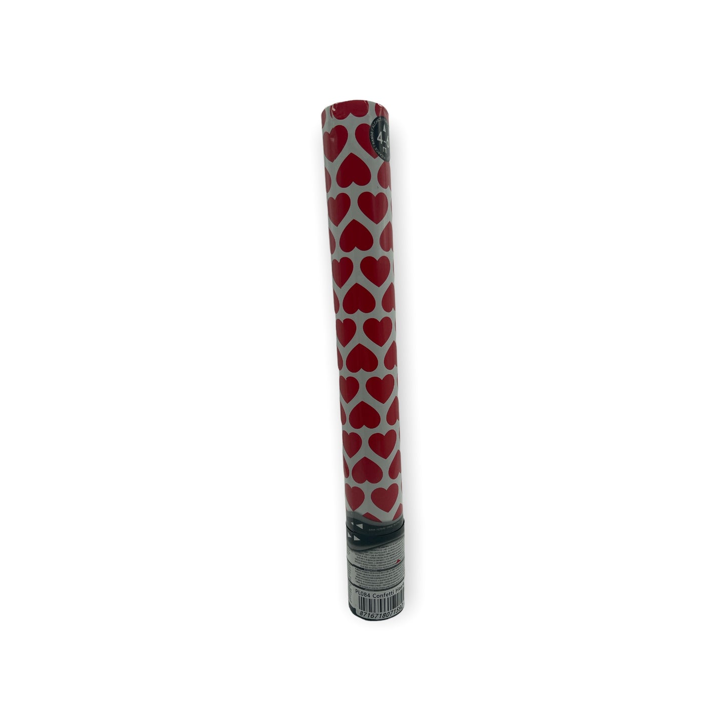 Create a festive atmosphere with the Red Hearts Confetti Cannon 40cm