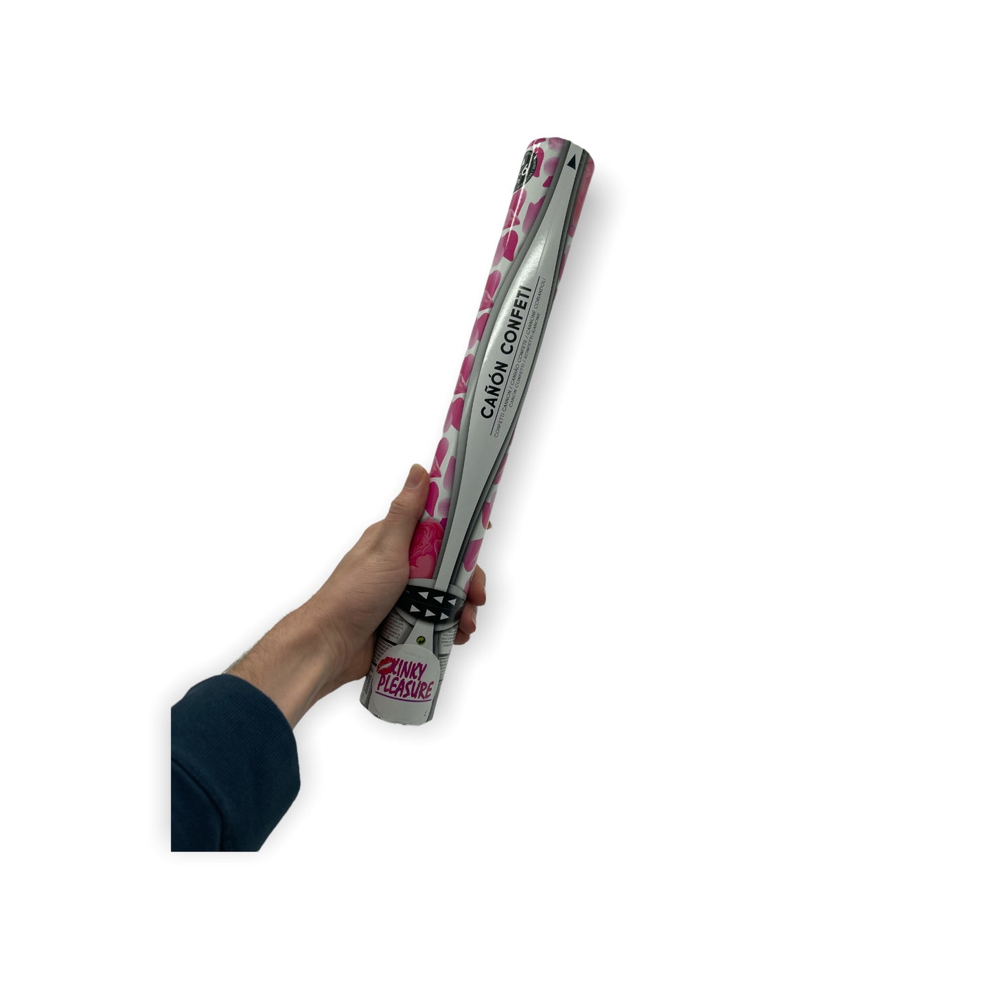 Create a festive atmosphere with the Red Hearts Confetti Cannon 40cm