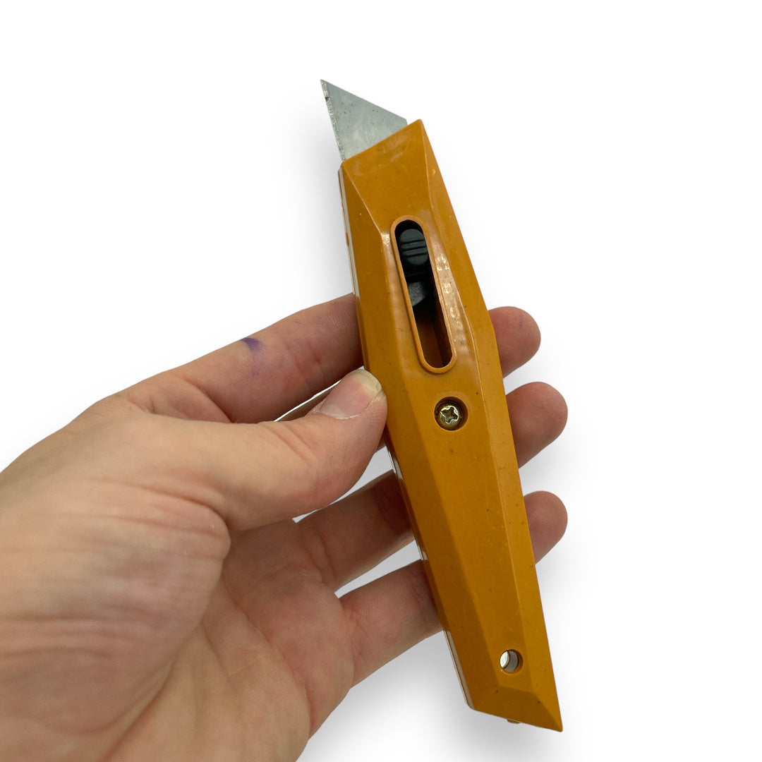 Veelzijdige Magazijn Messen Set - 8 Stuks Geel - Perfect voor Diverse Toepassingen