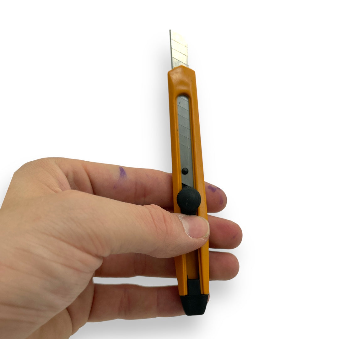 Veelzijdige Magazijn Messen Set - 8 Stuks Geel - Perfect voor Diverse Toepassingen