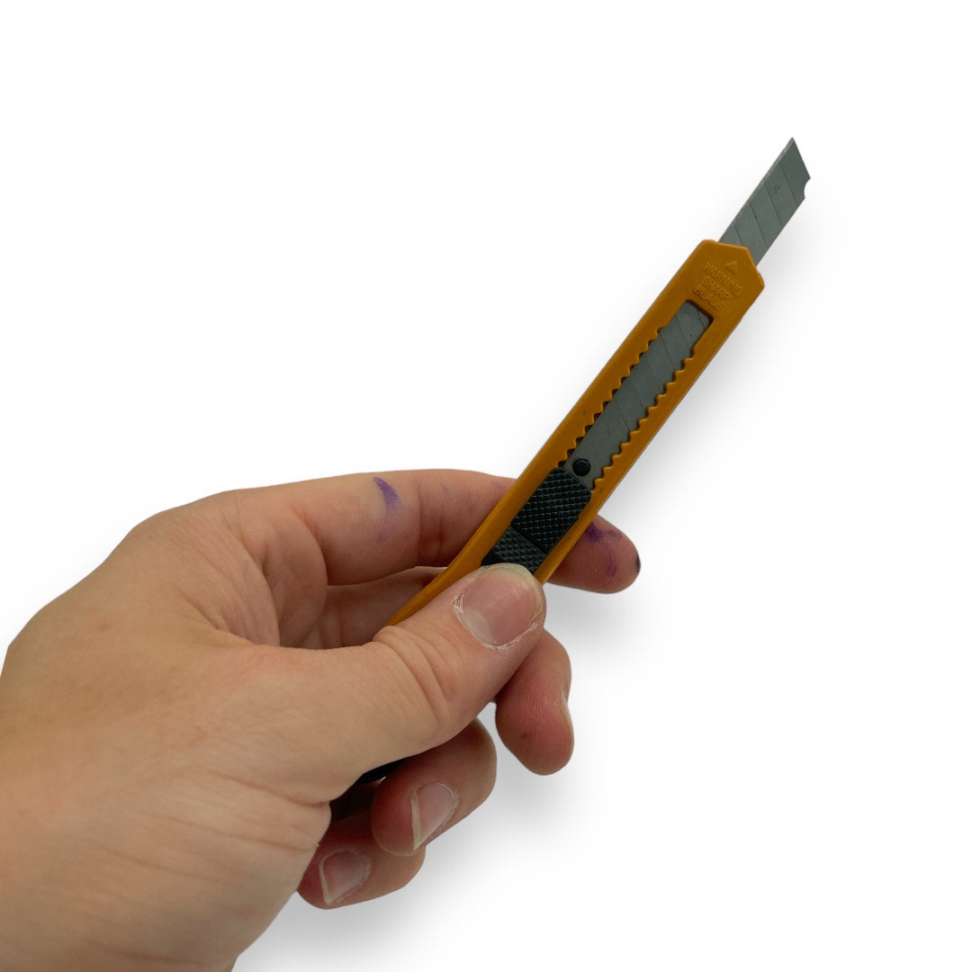 Veelzijdige Magazijn Messen Set - 8 Stuks Geel - Perfect voor Diverse Toepassingen