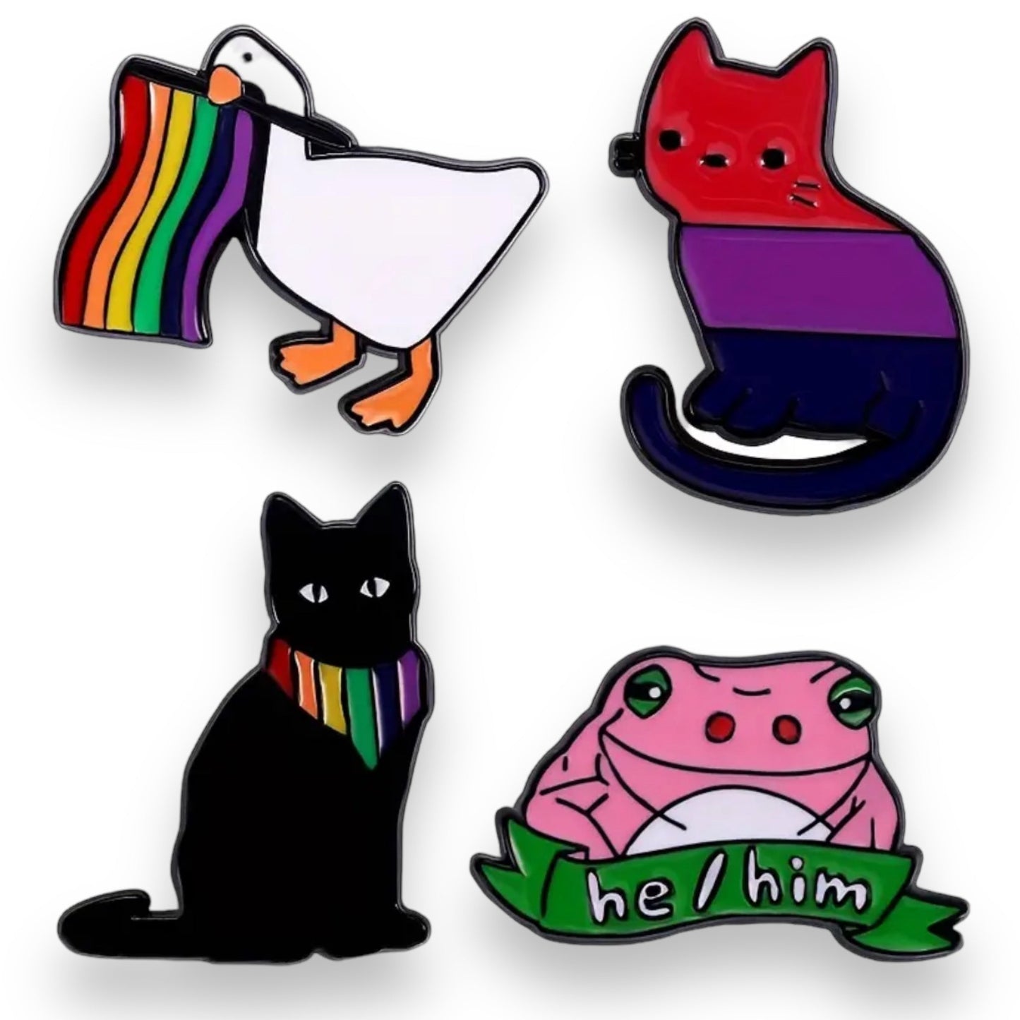 Pride Thema Badges 4 Modellen