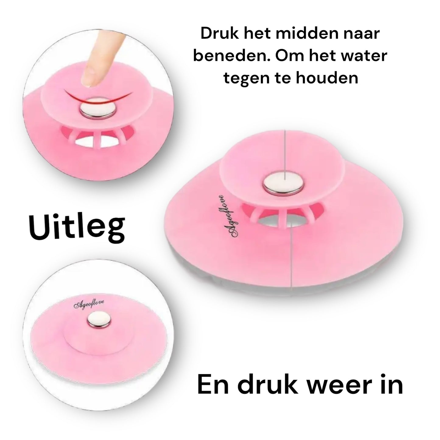 Voorkom Verstoppingen met de Siliconen Afvoerputje Cover