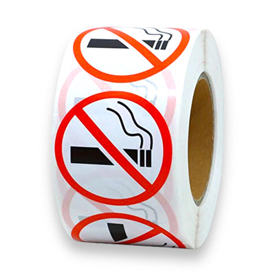 Verboden te Roken Stickers - 50 stuks, 25 mm