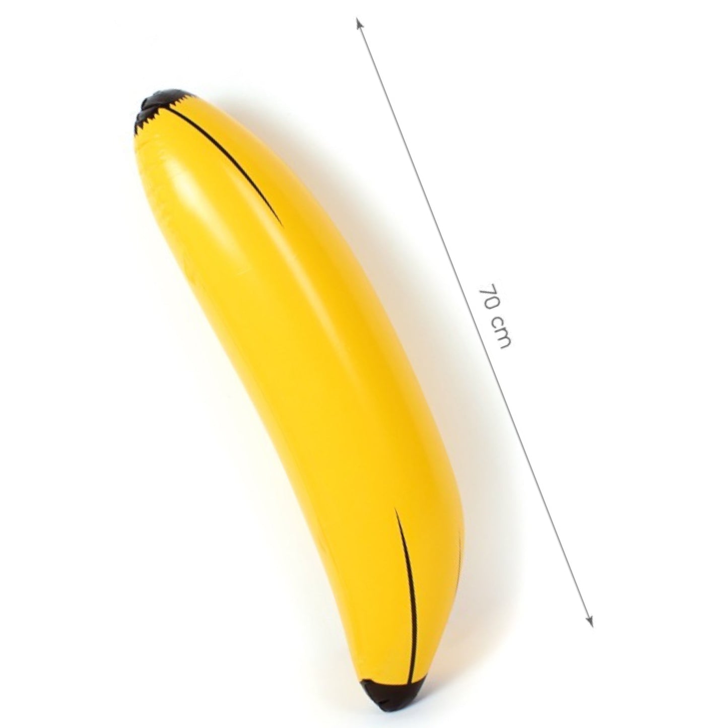 Opblaasbare Banaan - 70 cm - Geel met Realistische Details