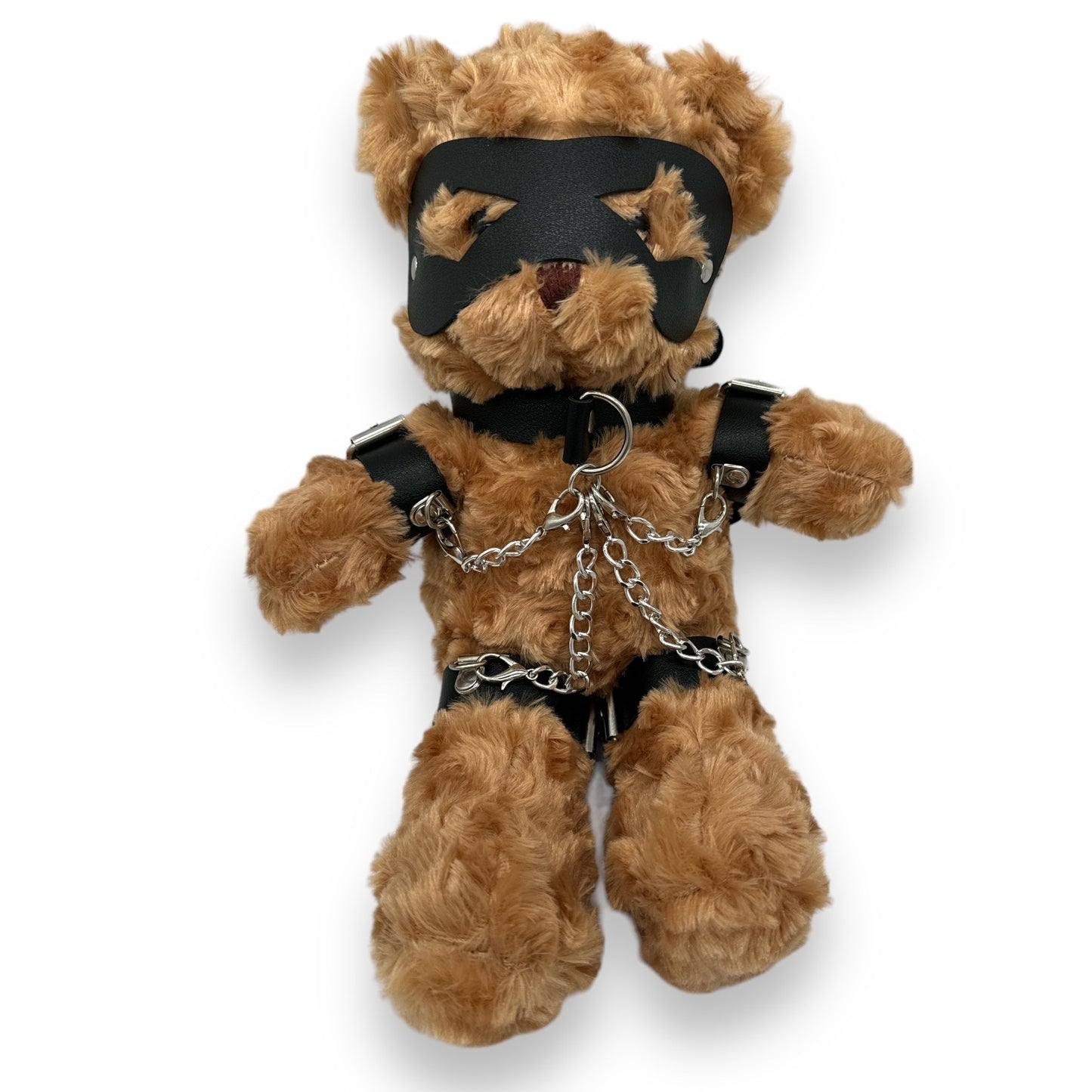 Teddy Bear Met Bondage Outfit - Verkrijgbaar in Bruin en Wit