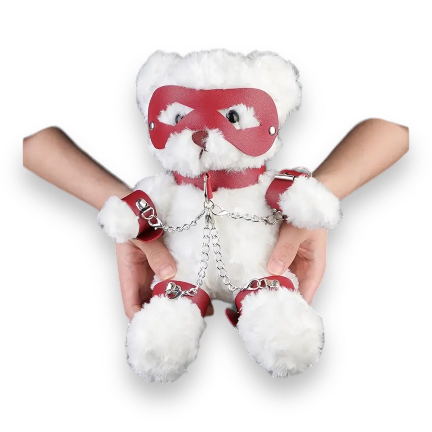 Teddy Bear Met Bondage Outfit - Verkrijgbaar in Bruin en Wit