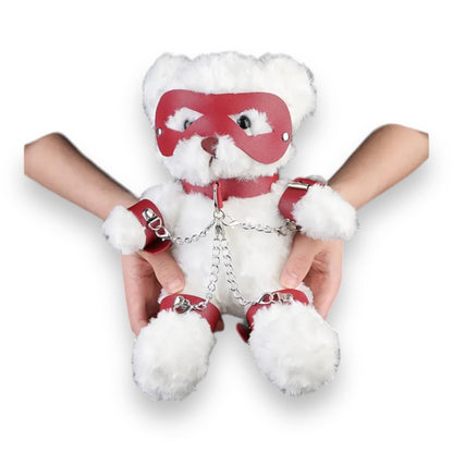 Teddy Bear Met Bondage Outfit - Verkrijgbaar in Bruin en Wit