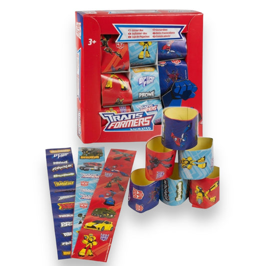 Transformers Animated Sticker Box - 36 Stickers on 3 Rolls - Suitable for children from 3 years