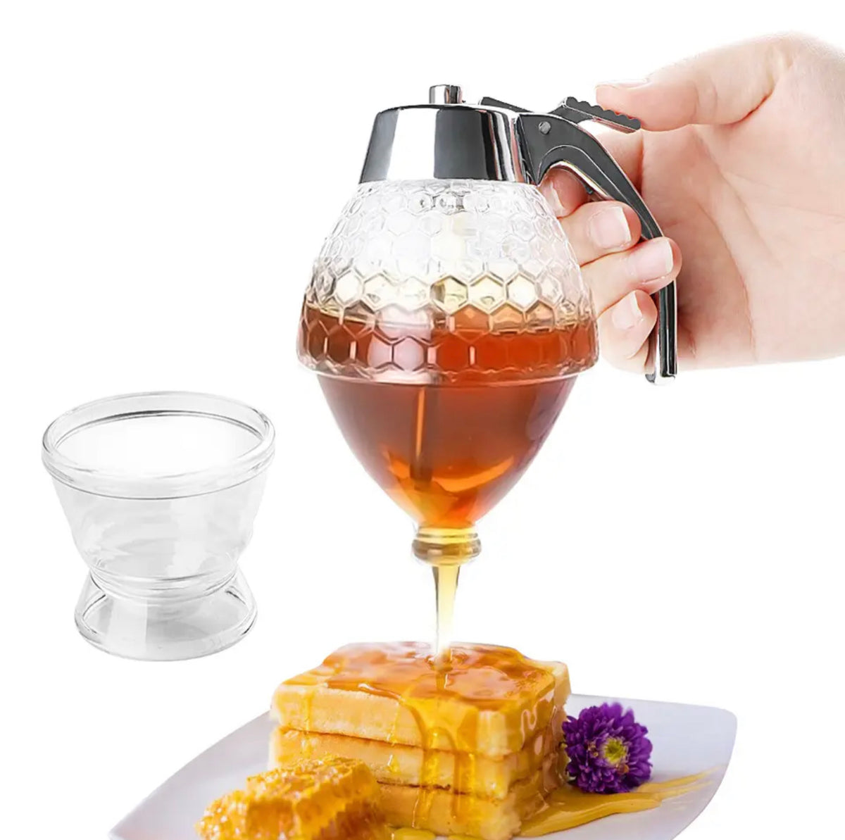 Honing Dispenser Transparant – Siroop en Sap Schenken