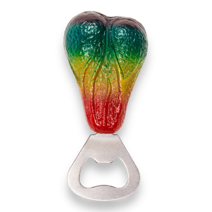 Funny Metal Bottle Opener - Ball Bag Design Rainbow